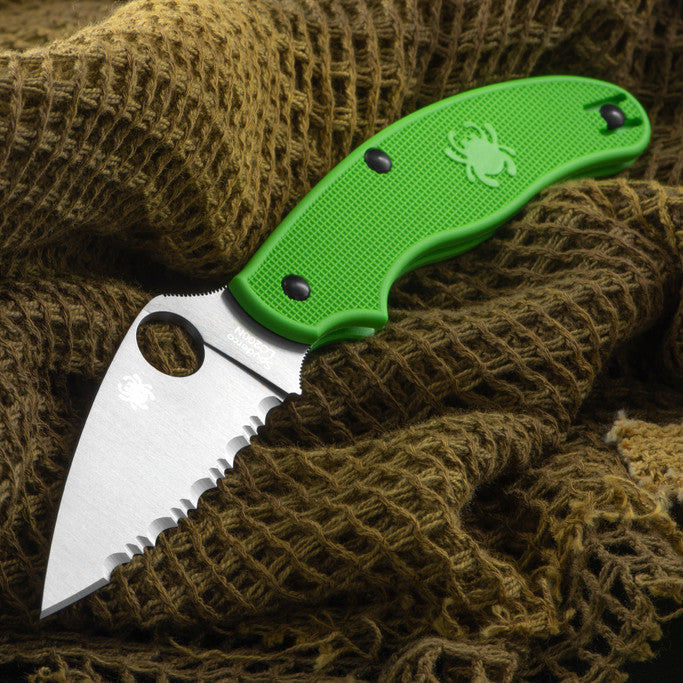 Spyderco UK Penknife Salt Green Spyderedge Folding Knife